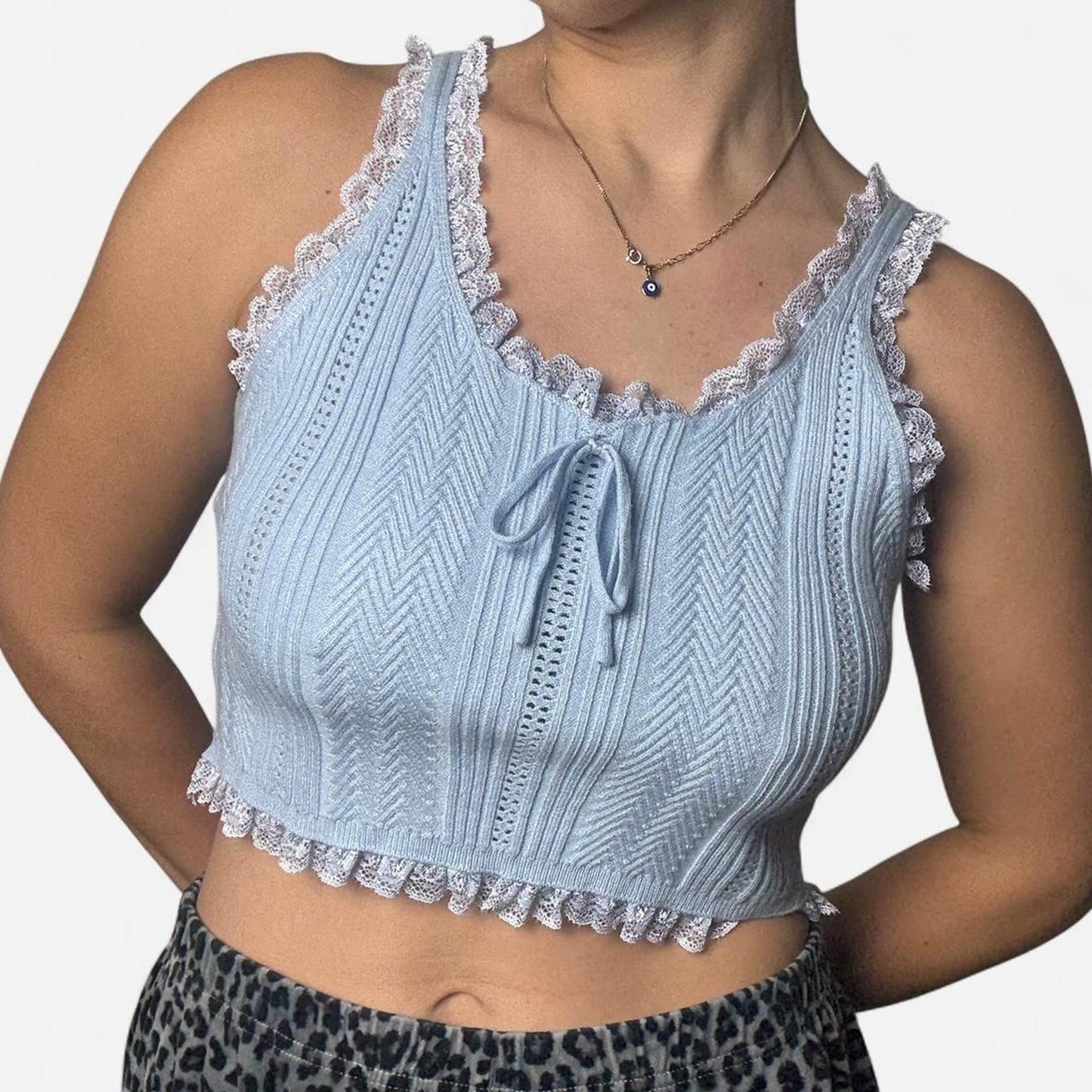 Blue Sweater Tank