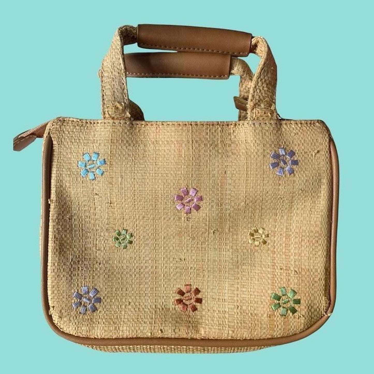 Flower Straw Bag