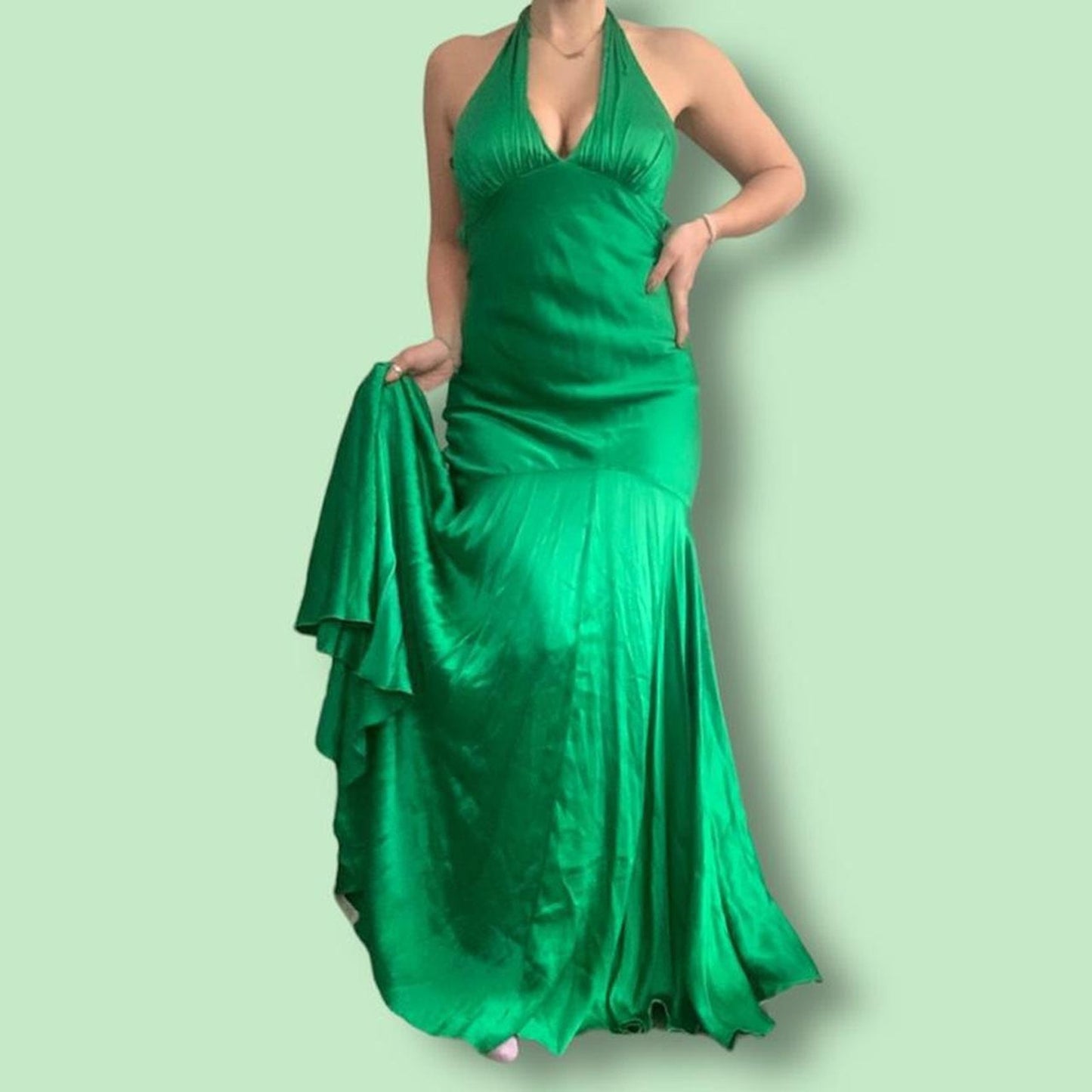 Mermaid Green Prom Dress