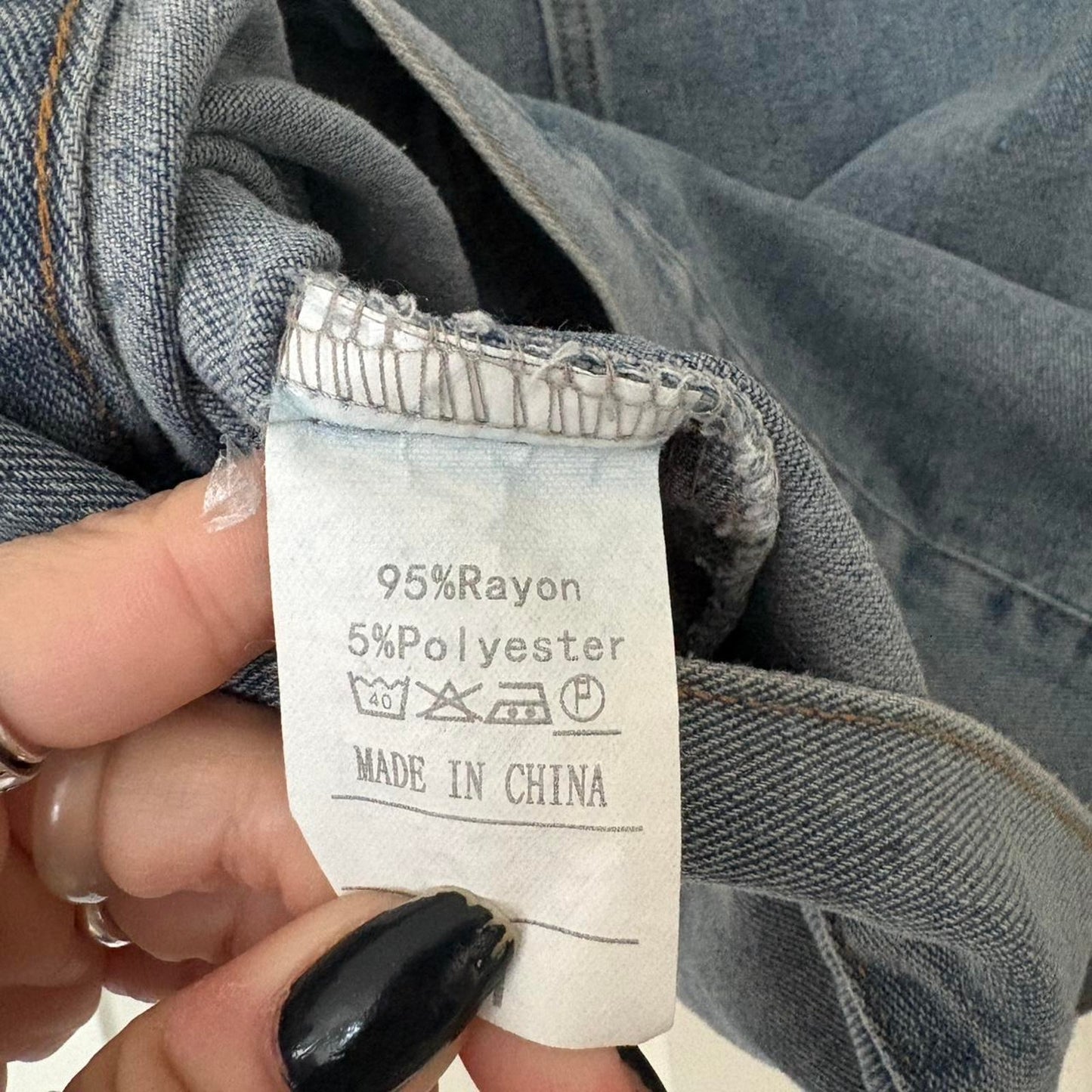Oversized Denim Vest