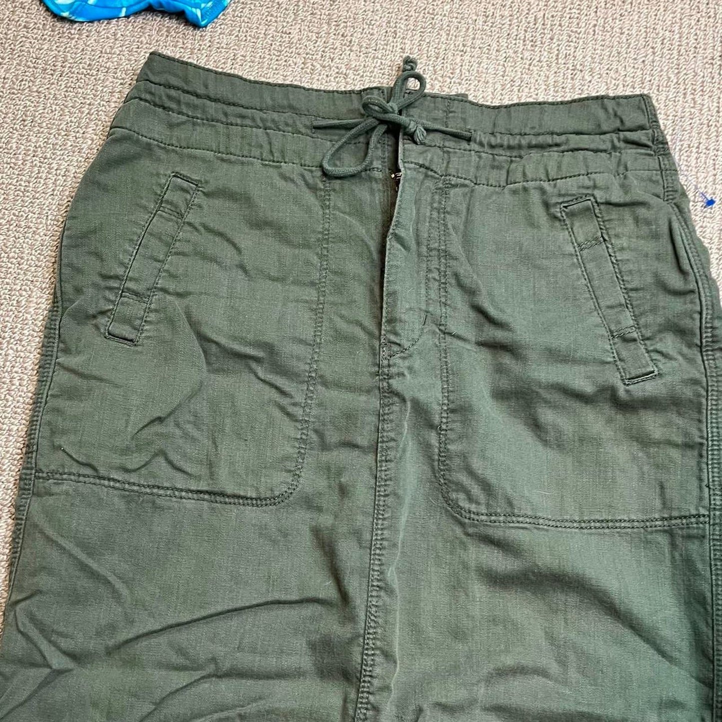 Green Cargo Skirt