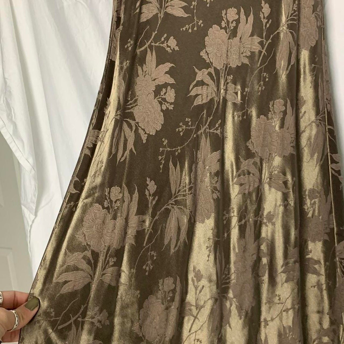 Brown Floral Maxi Dress