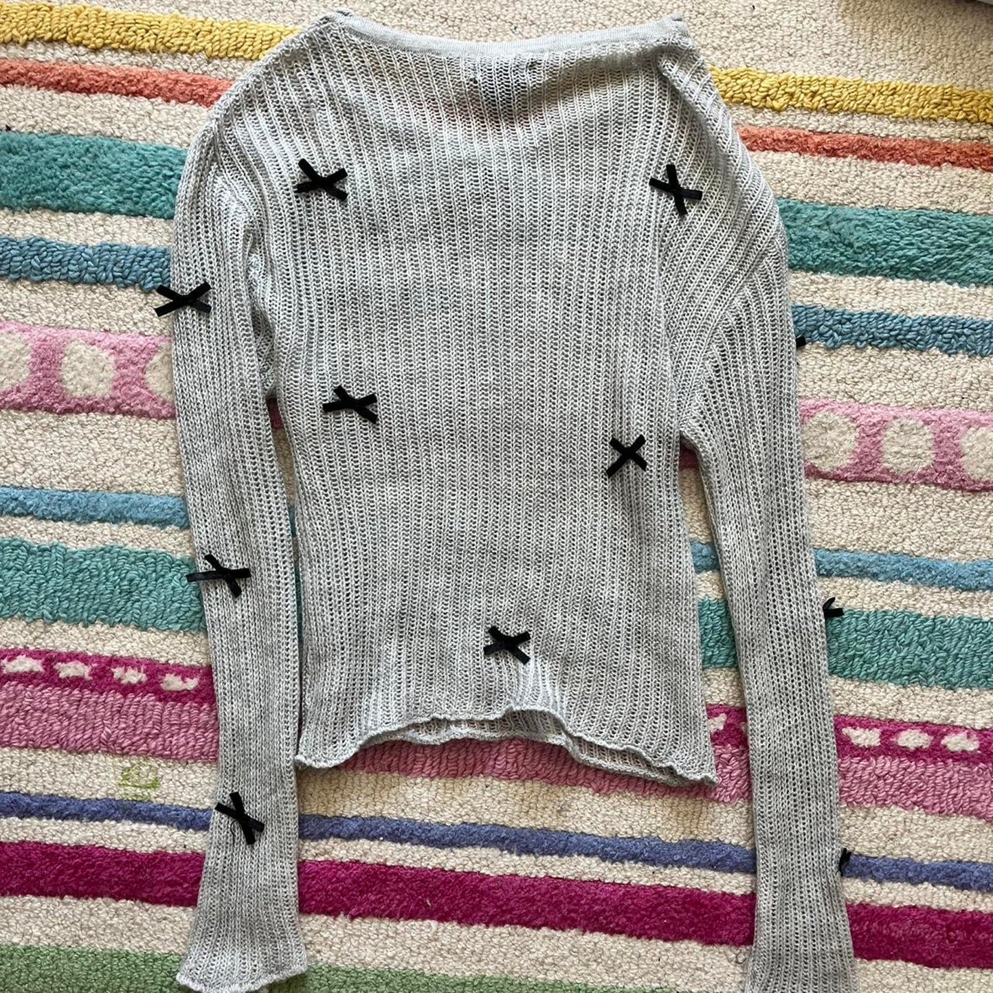 Knitted Bow Sweater