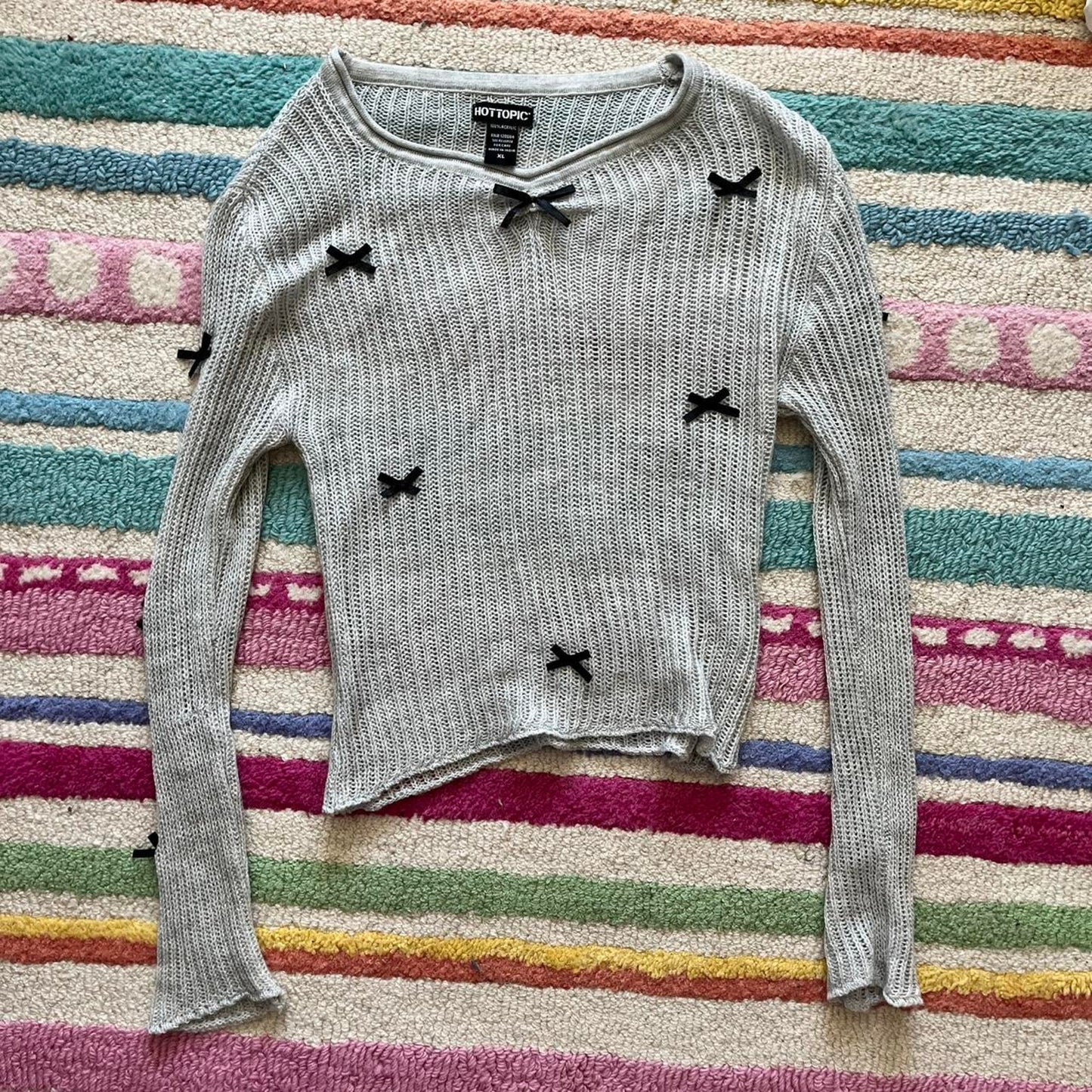 Knitted Bow Sweater
