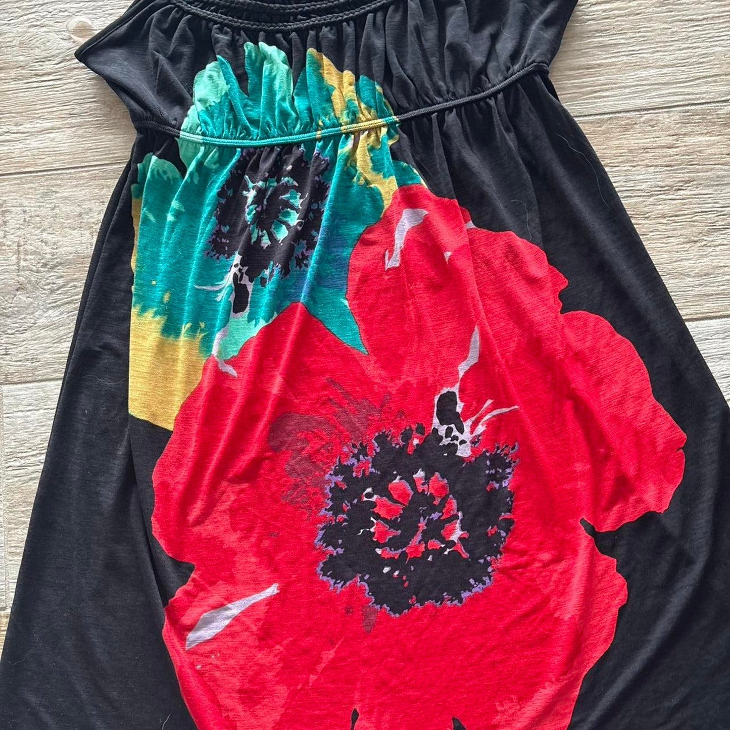 Graphic Floral Mini Dress