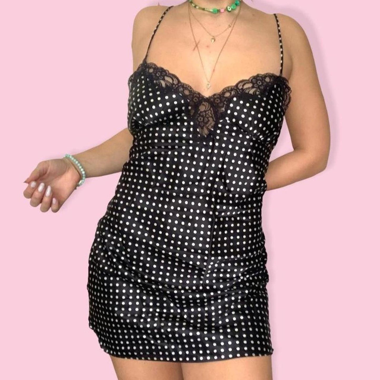 Polka Dot Slip Dress