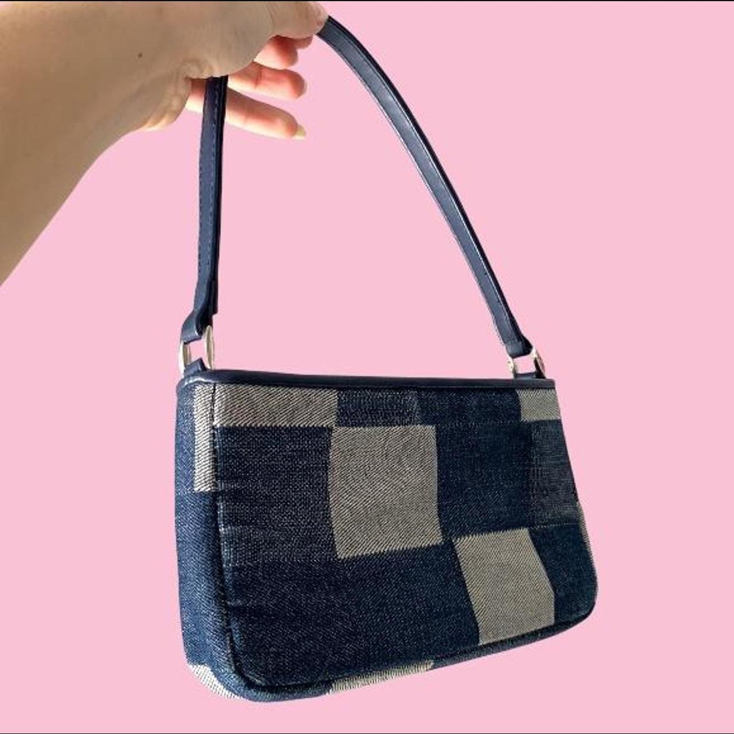 Denim Patchwork Mini Bag