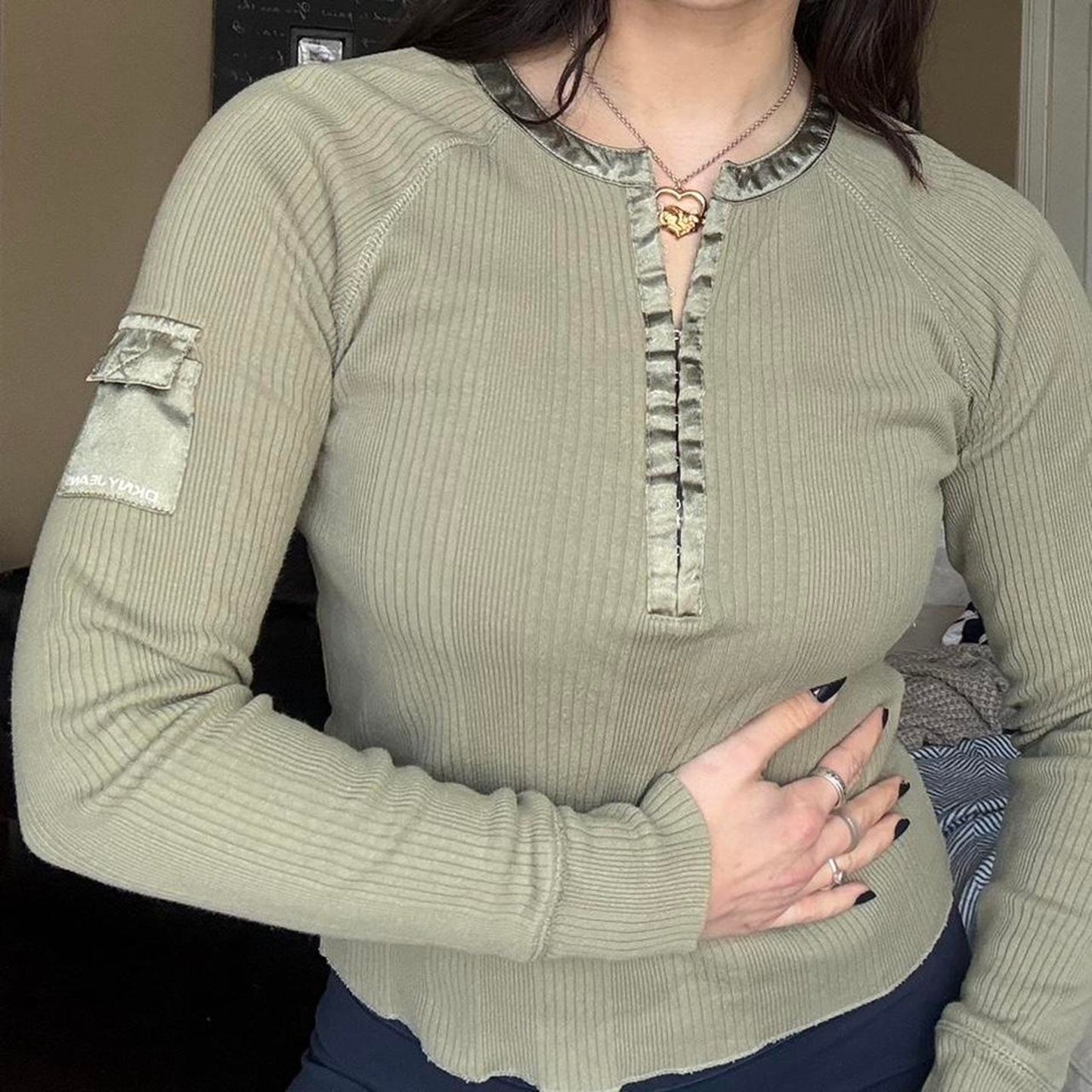 DKNY Henley Top
