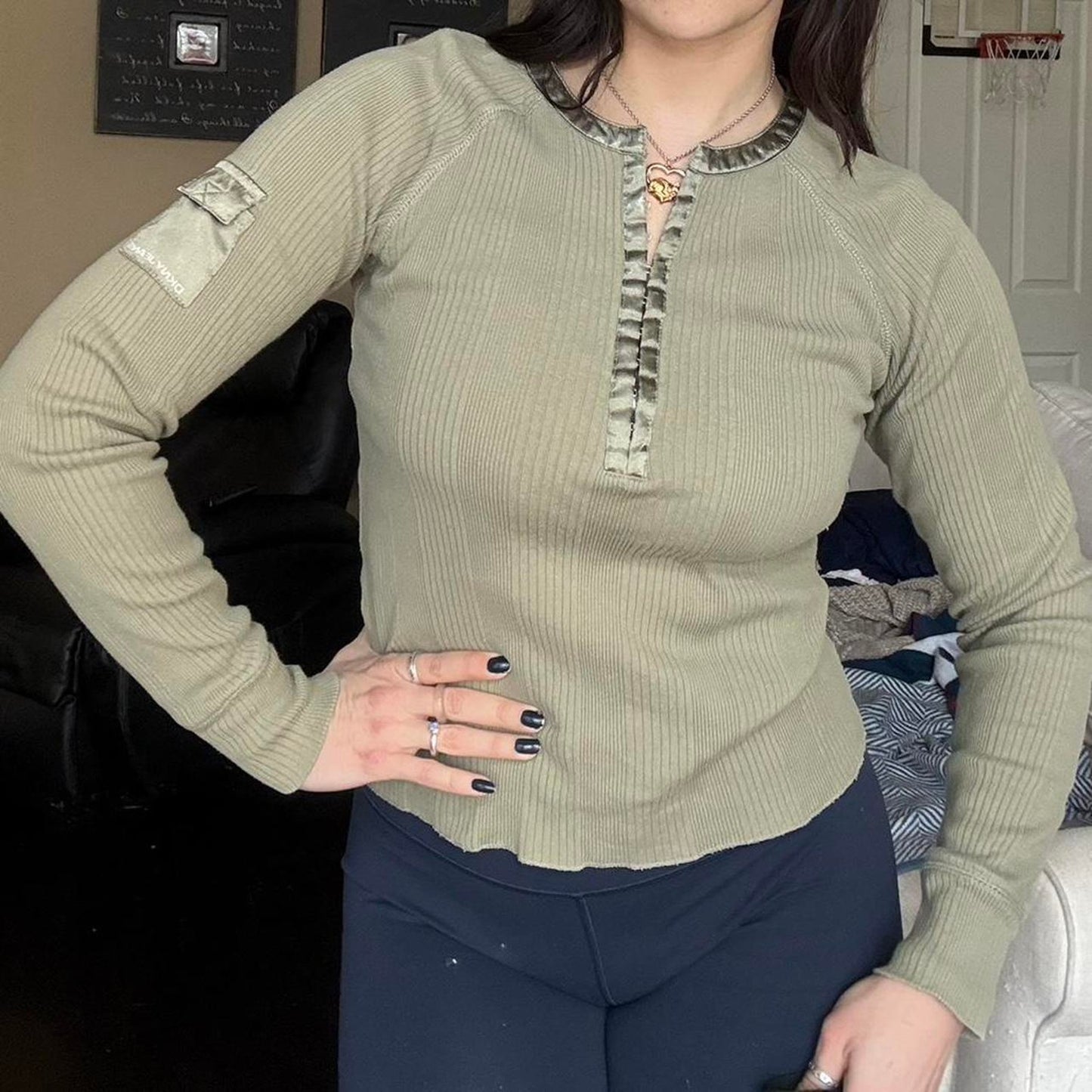 DKNY Henley Top