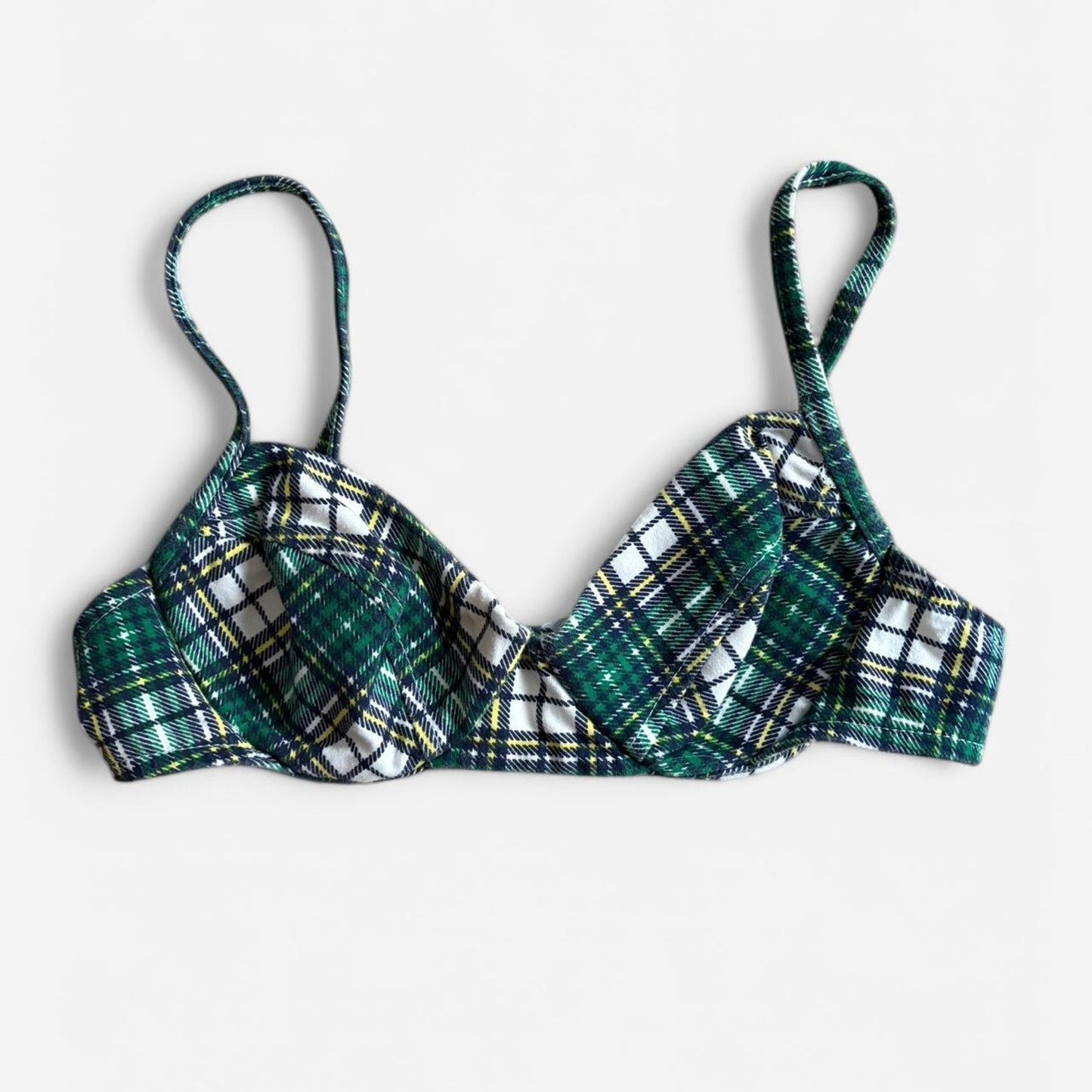 Plaid Swim Top