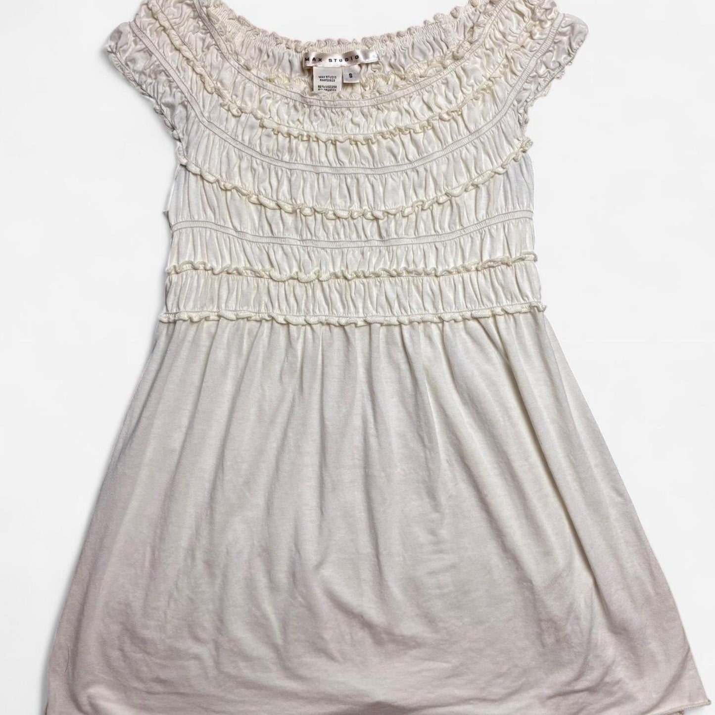 Cream Babydoll Top