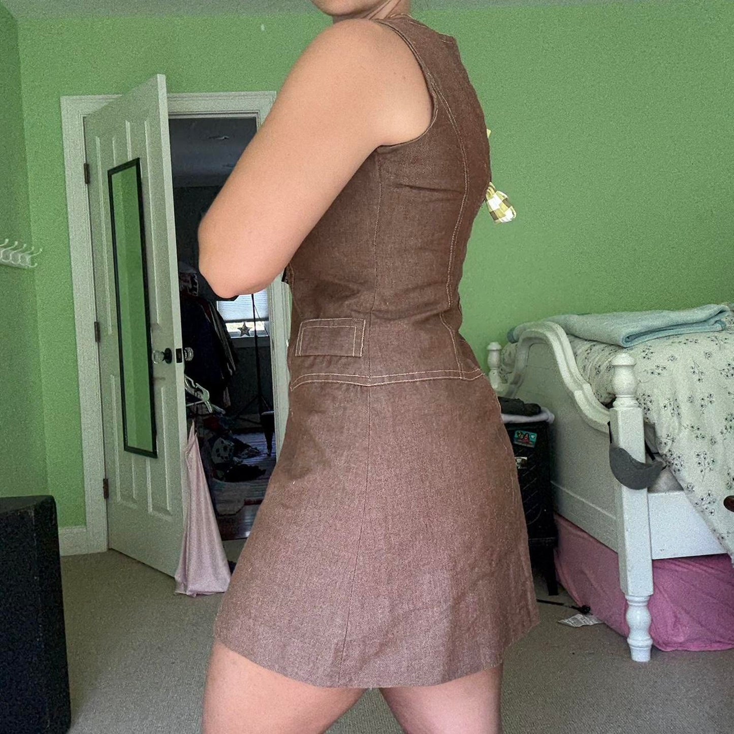 Brown Mini Dress