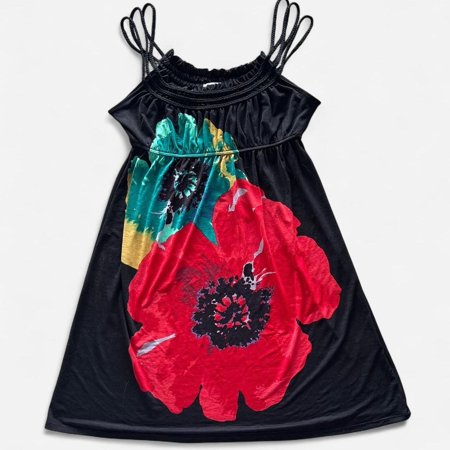 Graphic Floral Mini Dress