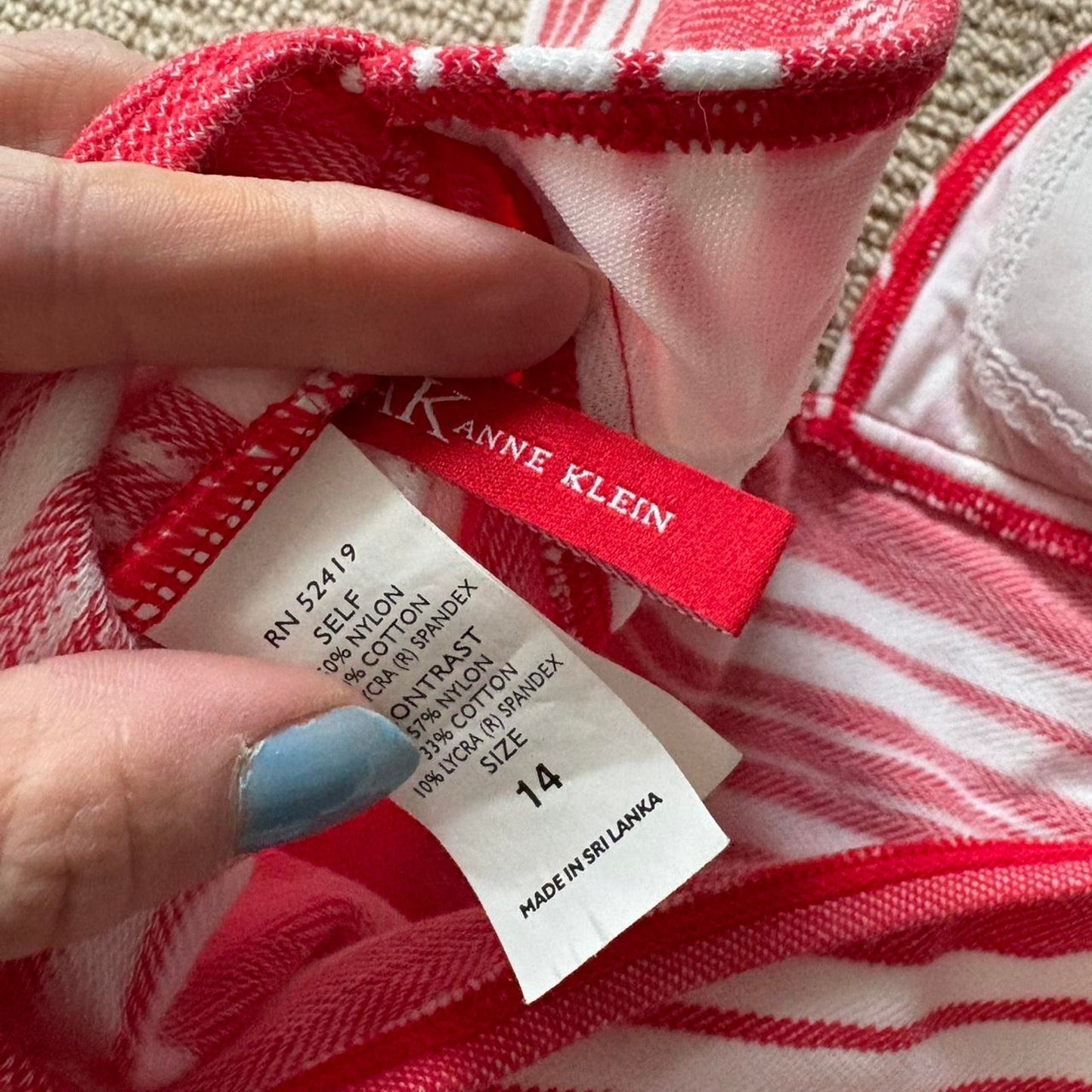 Striped halter top
