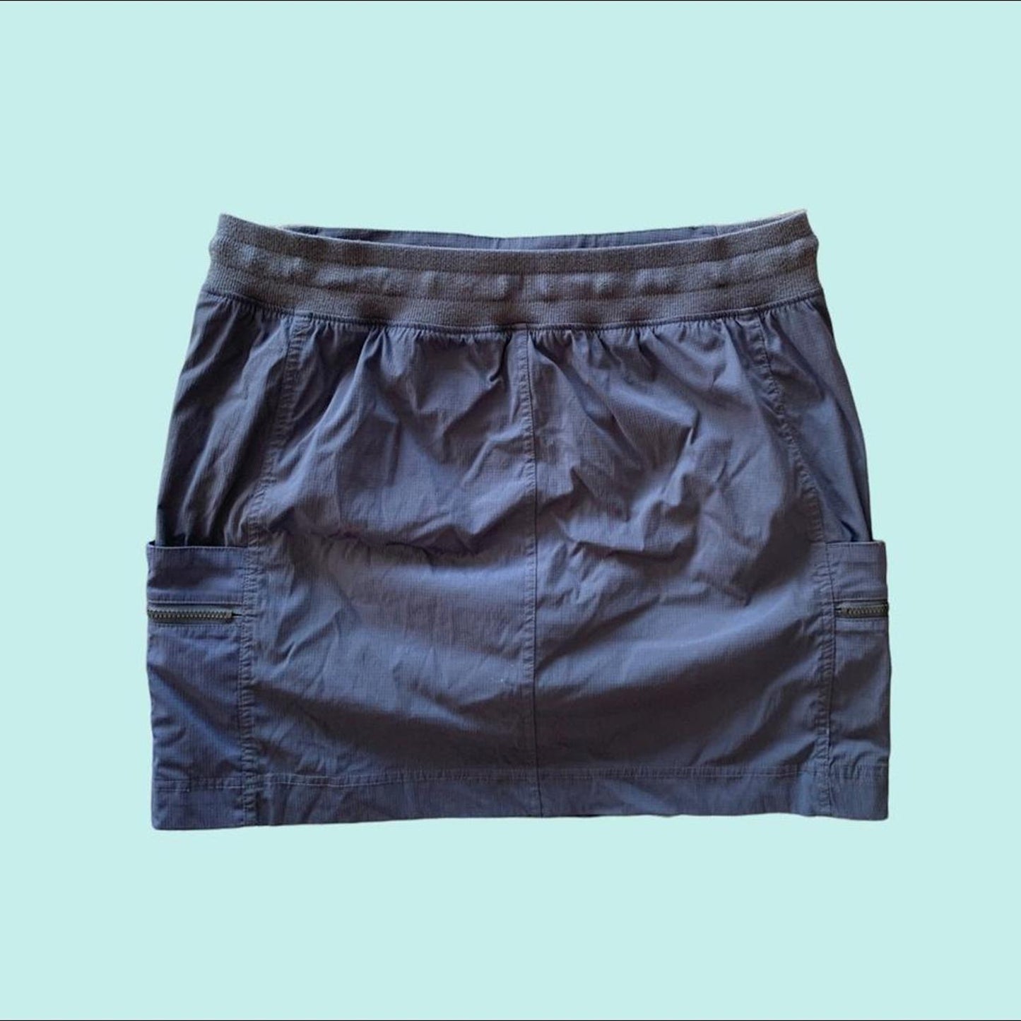 Grey Cargo Skirt
