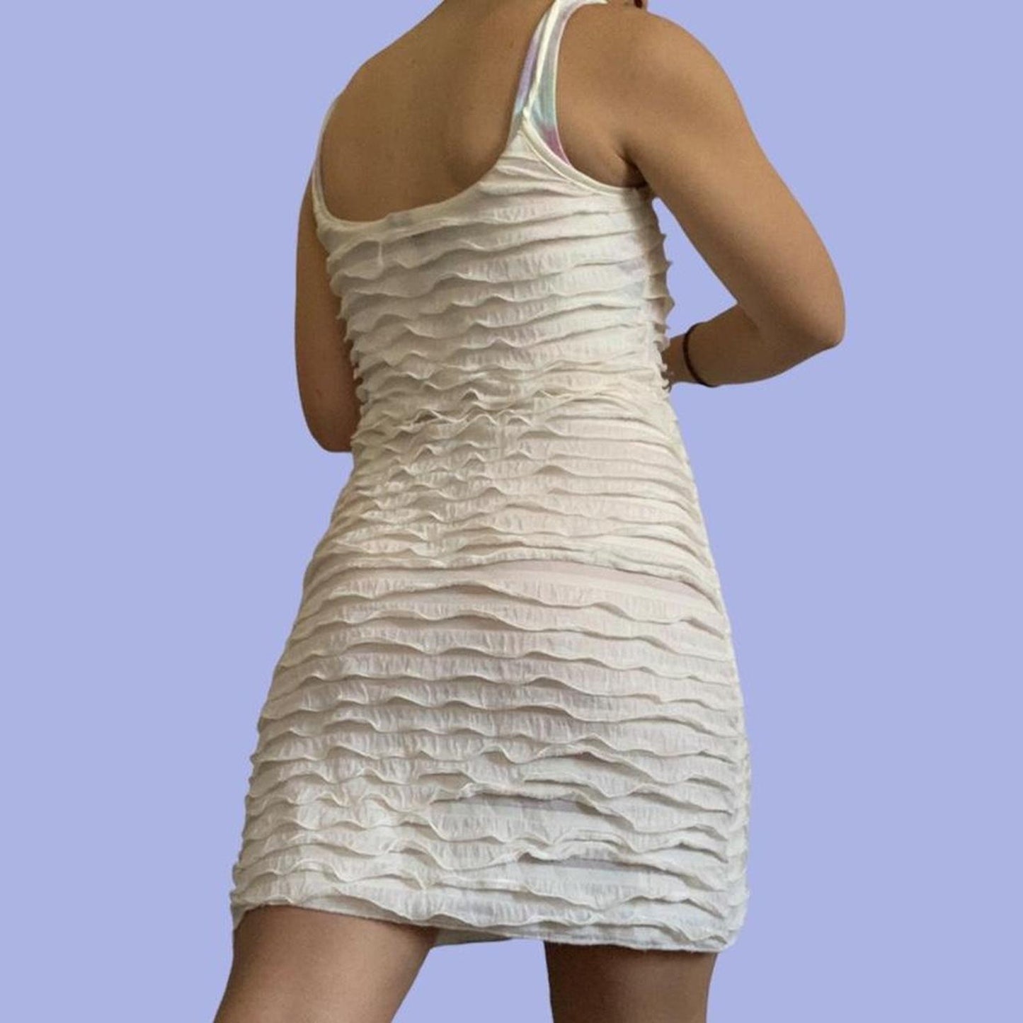 White Ruffle Dress