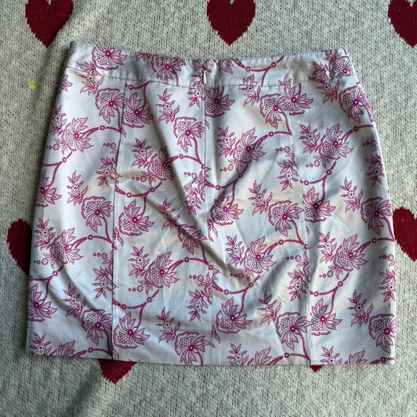Pink Floral Mini Skirt