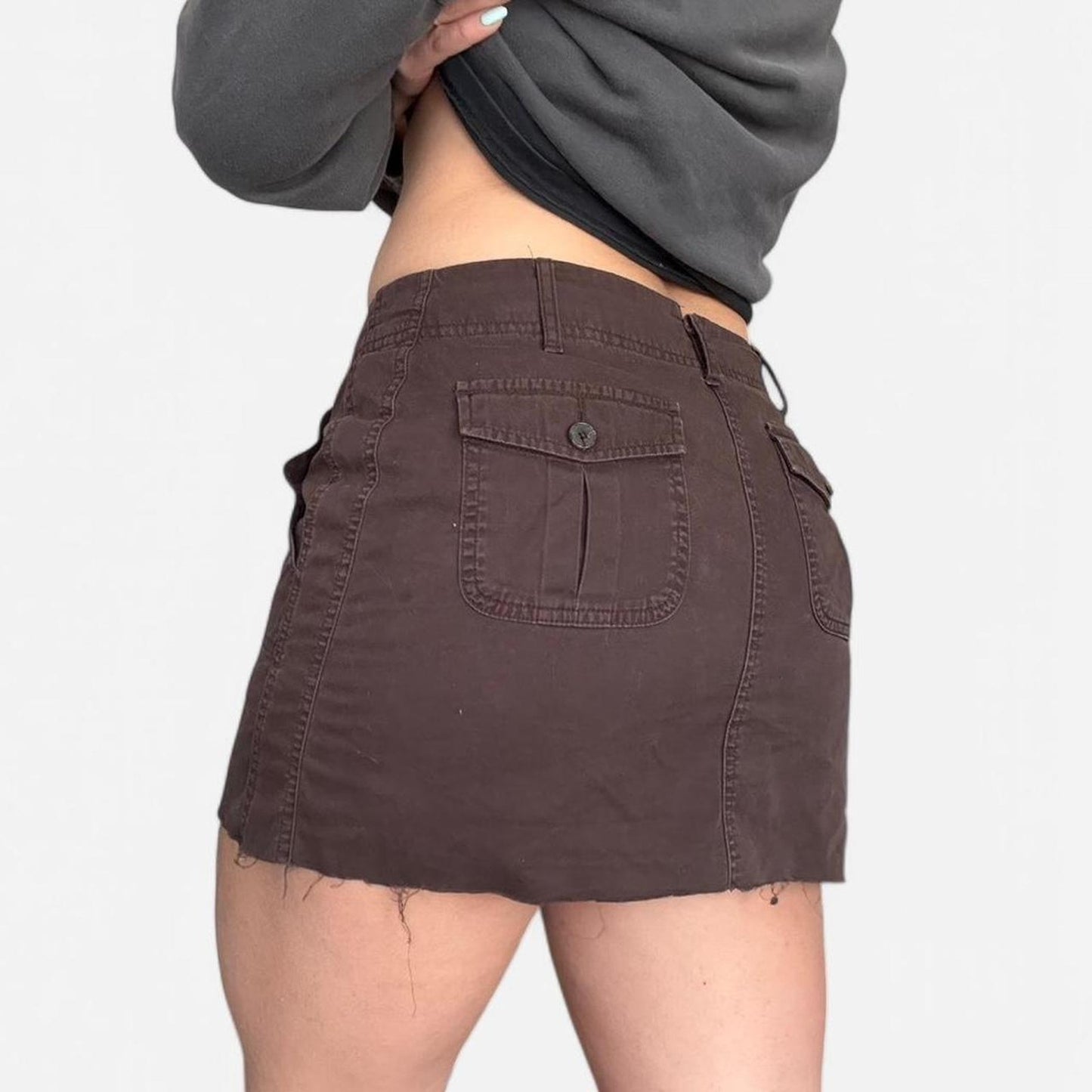 Brown Mini Skirt