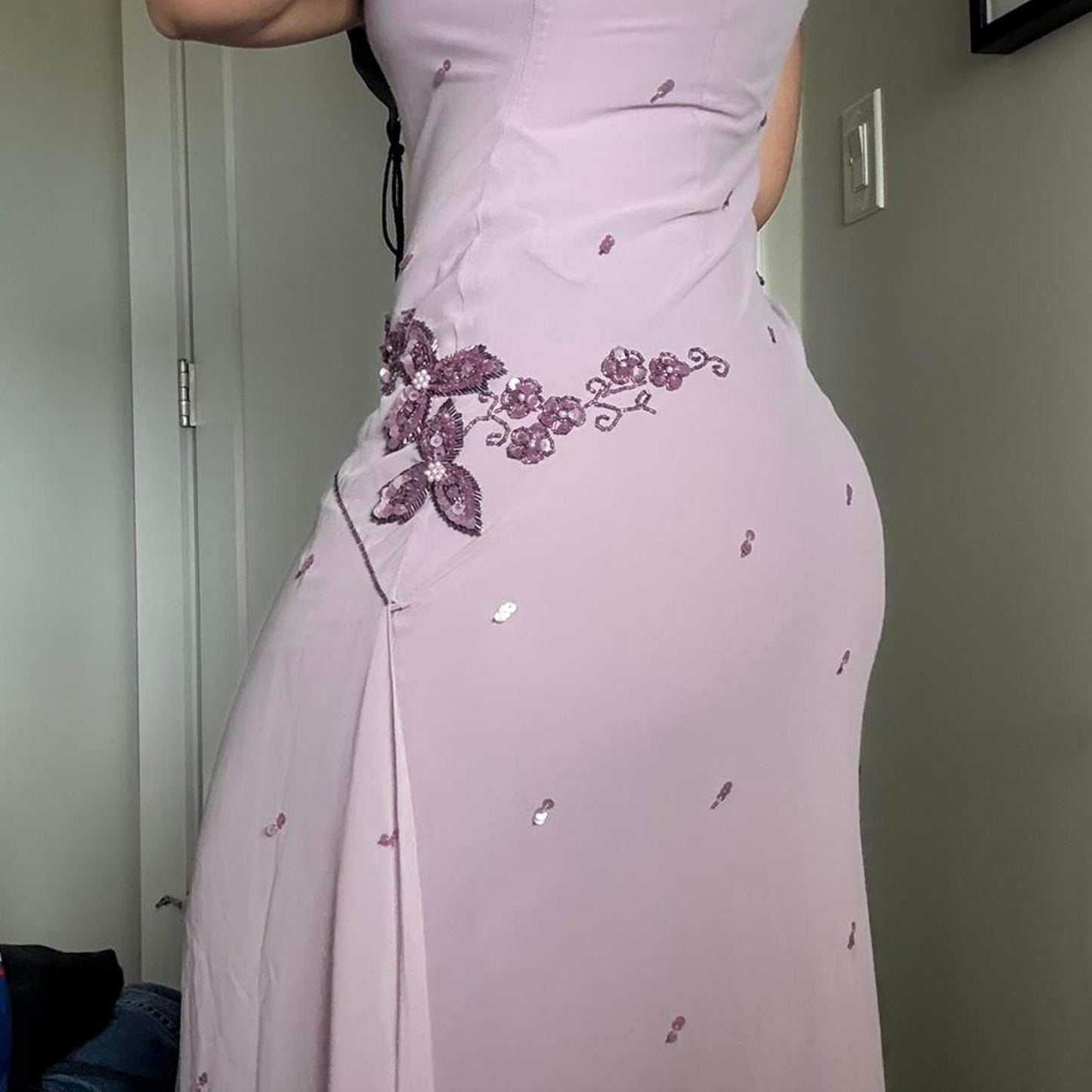 Purple Beaded Dress
