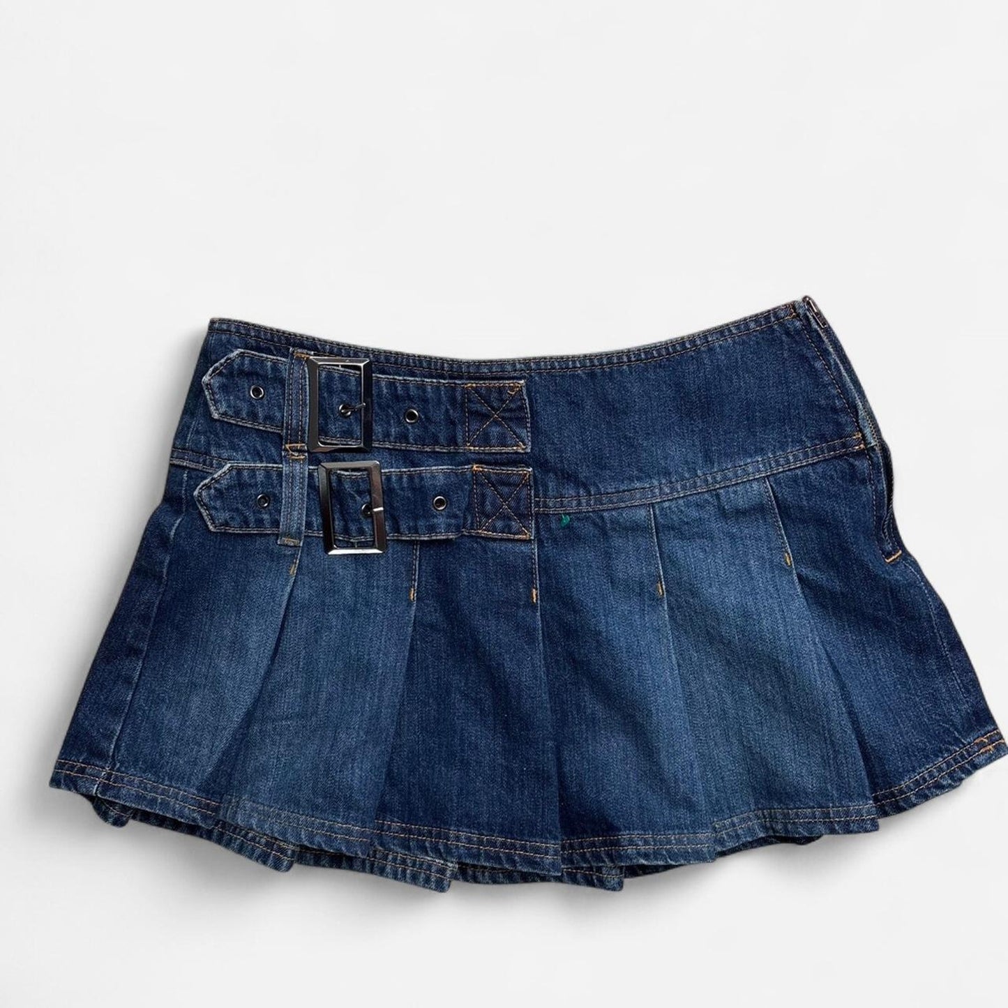Pleated mini skirt