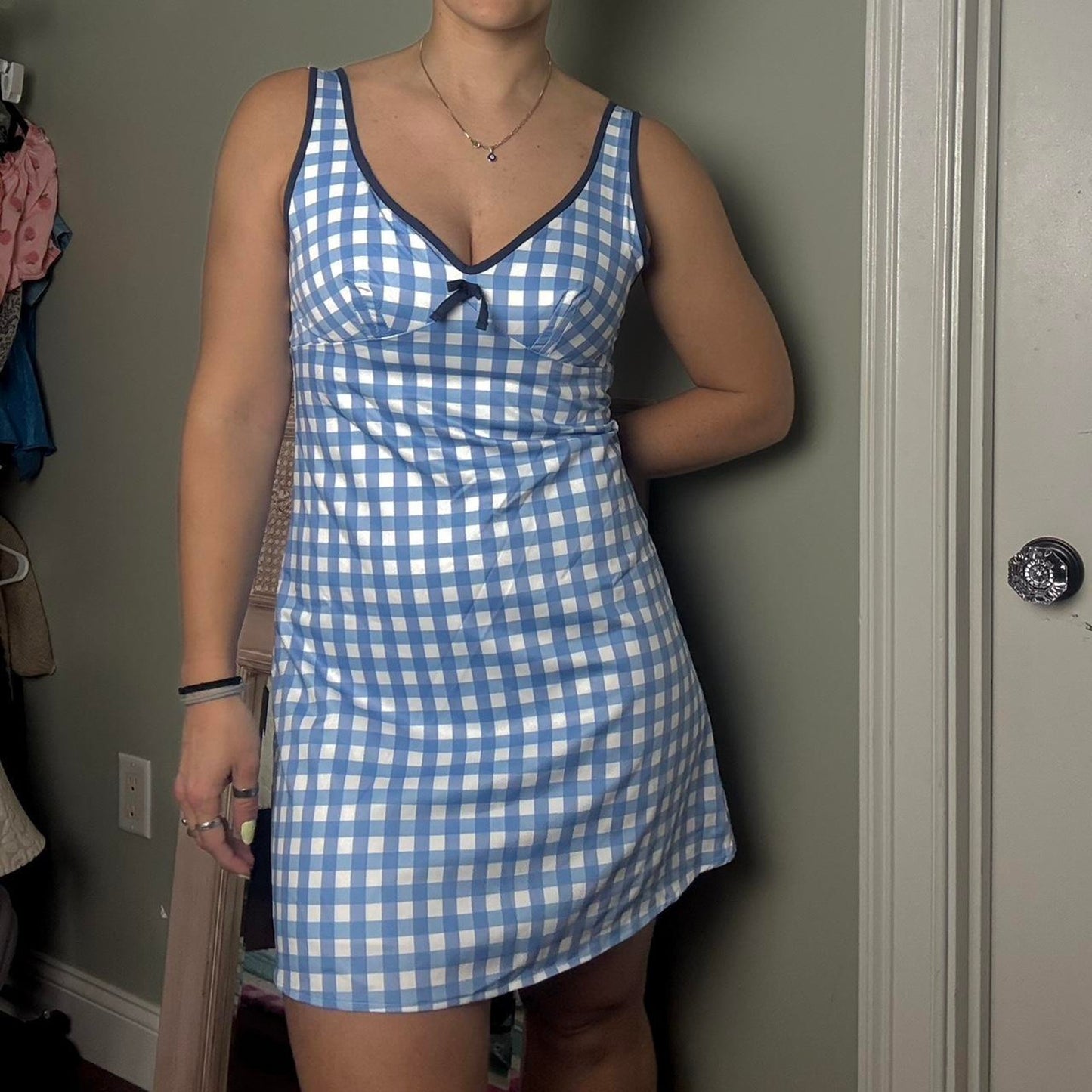 Blue Gingham Dress
