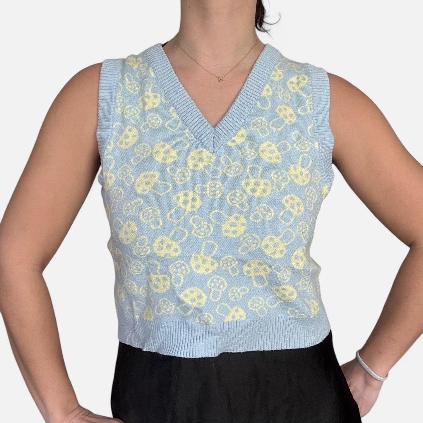 Mushroom Sweater Vest