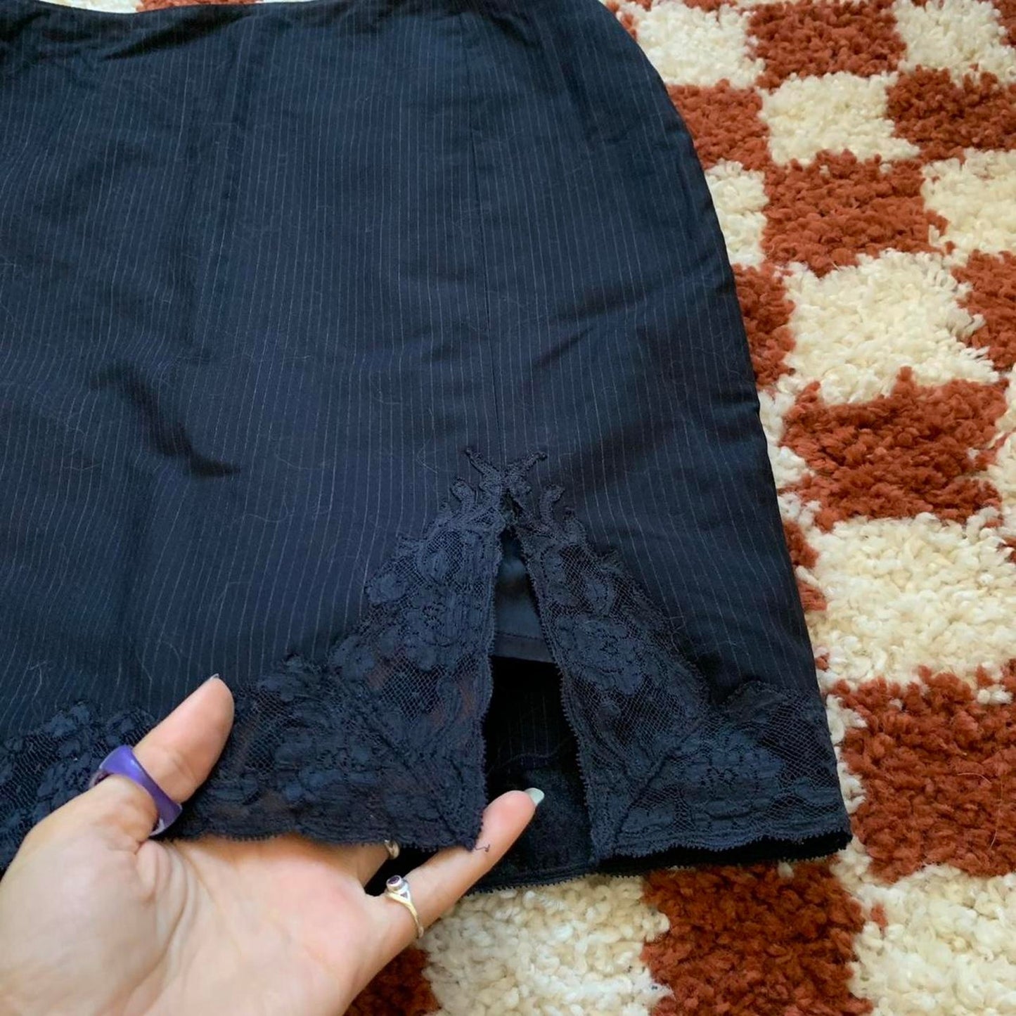 Pinstripe Mini Skirt