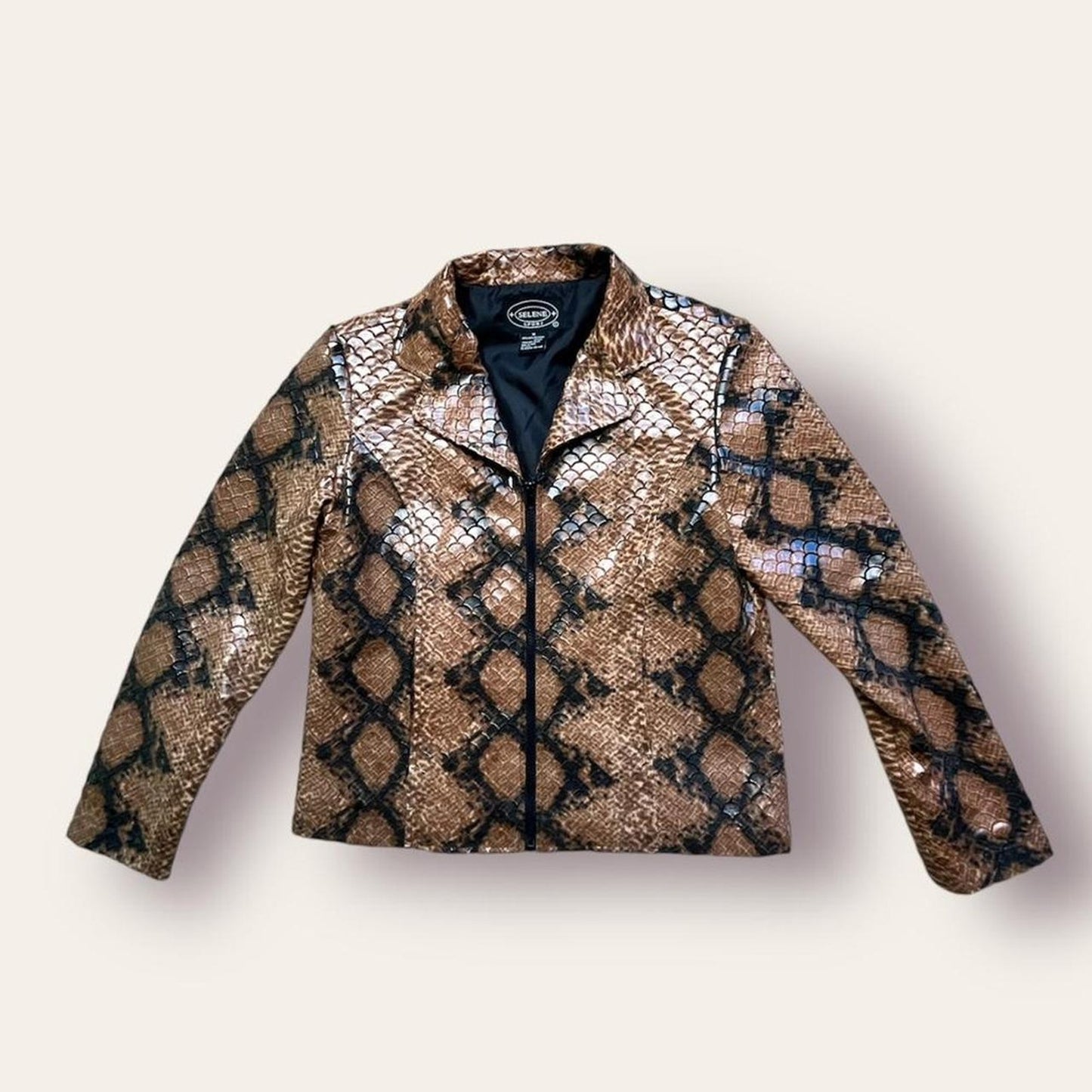 Snakeskin Print Blazer