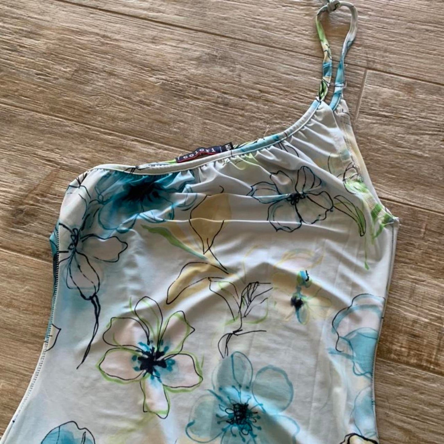 Floral One Shoulder Mini Dress