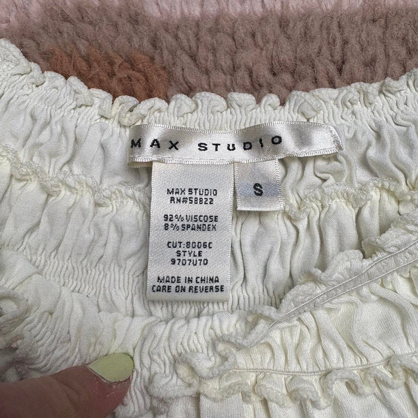 Cream Babydoll Top