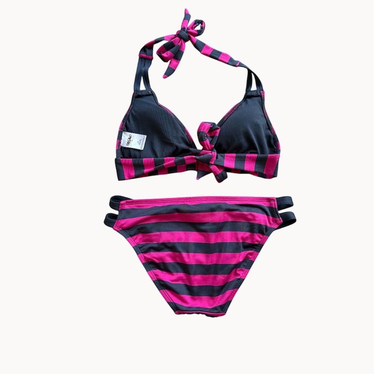 Pink Striped Bikini