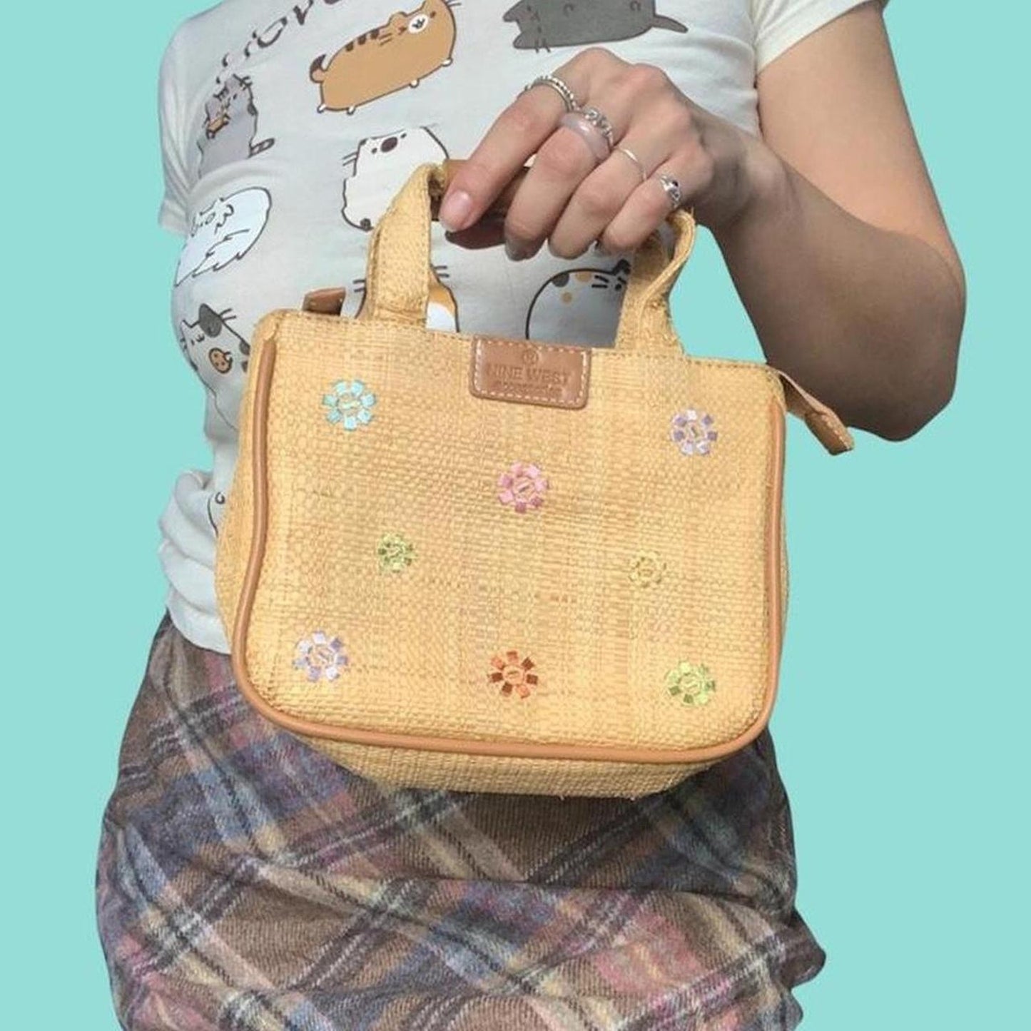 Flower Straw Bag