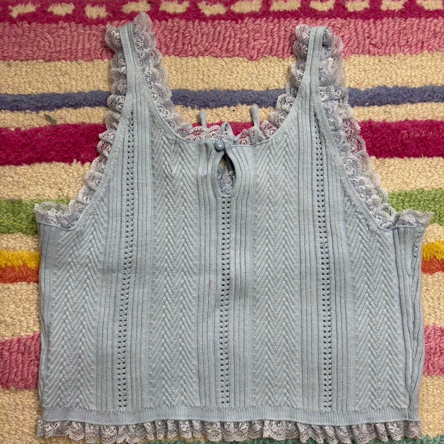 Blue Sweater Tank