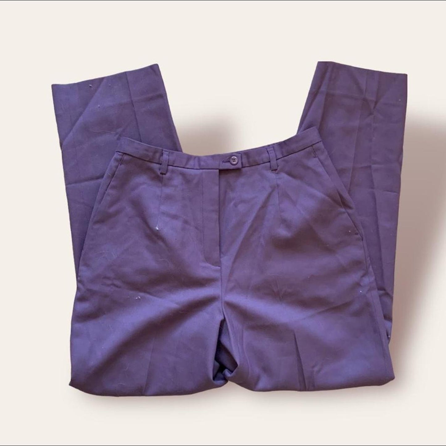Purple Wool Trousers