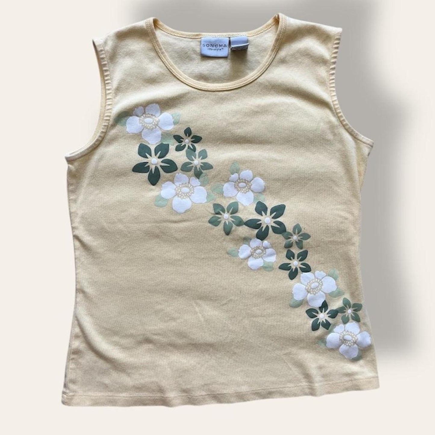 Yellow Floral Tank