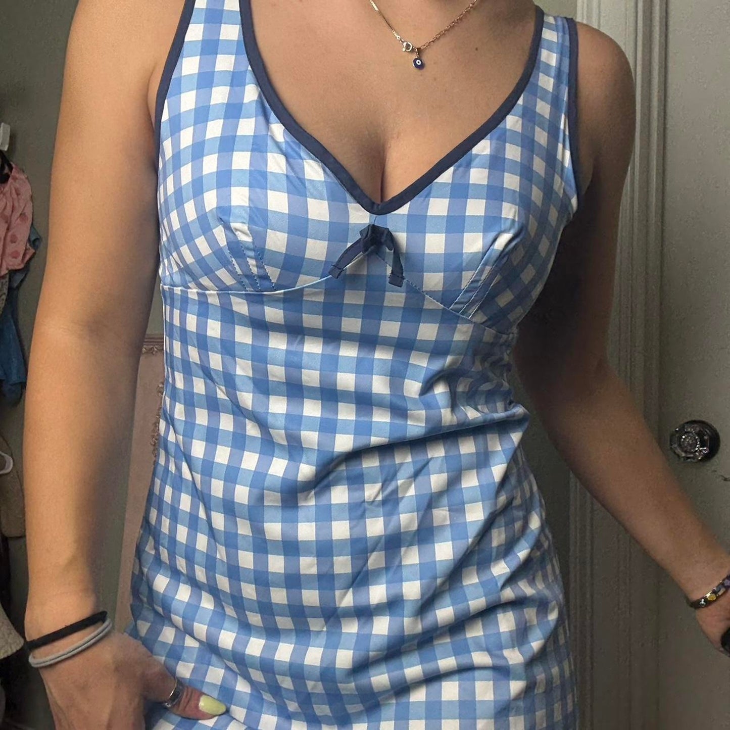 Blue Gingham Dress