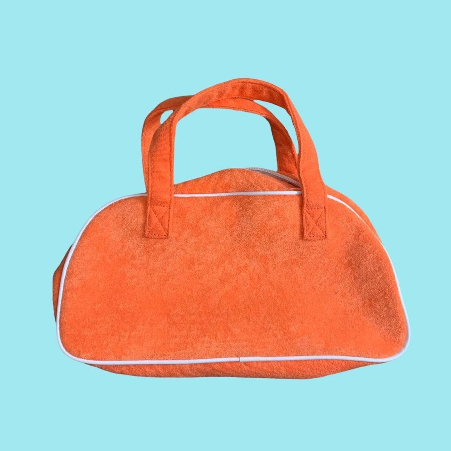 Orange Terry Cloth Bag