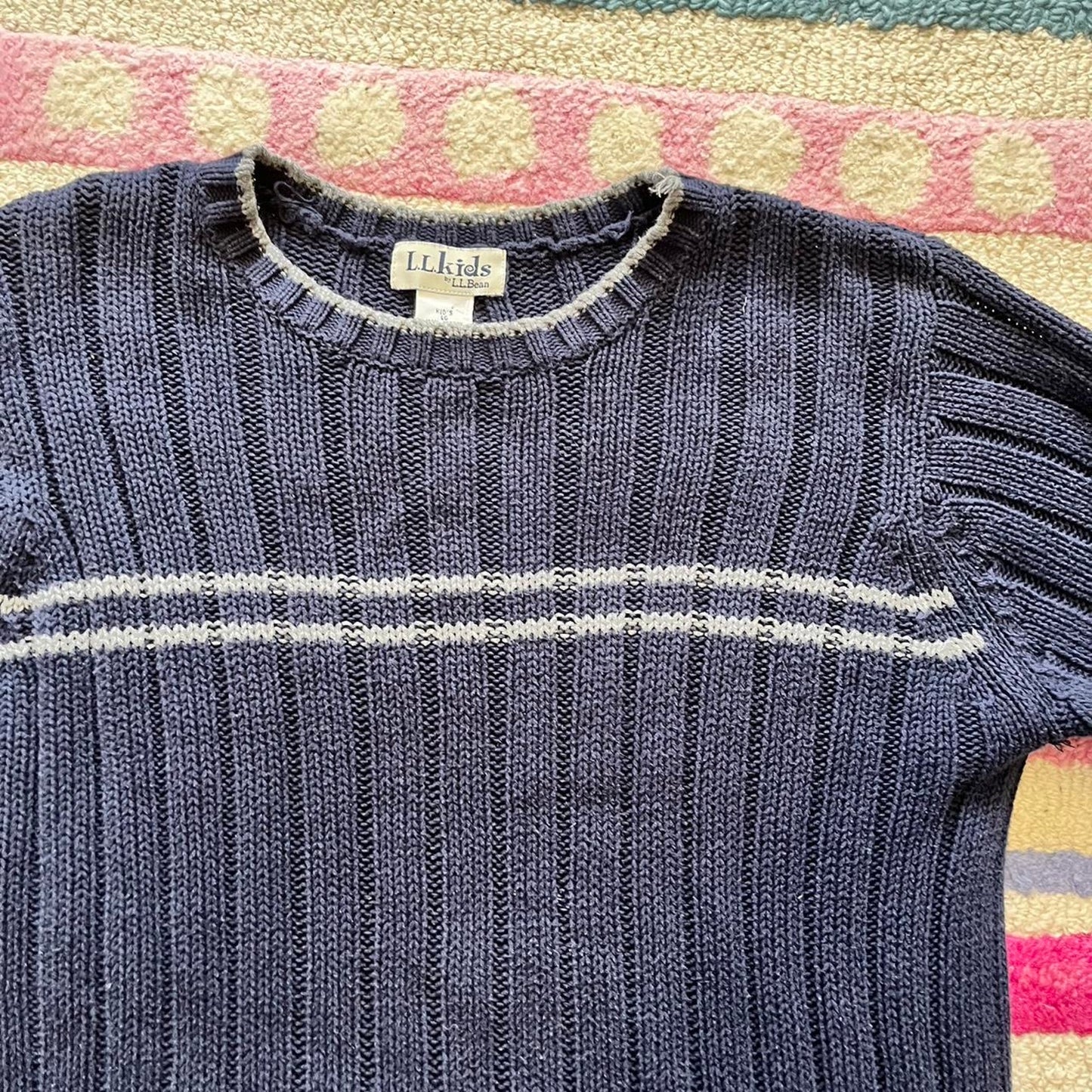 Navy Striped Sweater