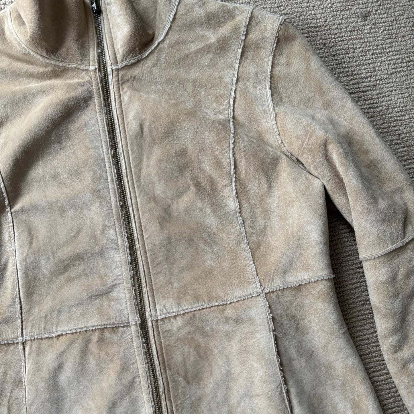 Cream Suede Jacket
