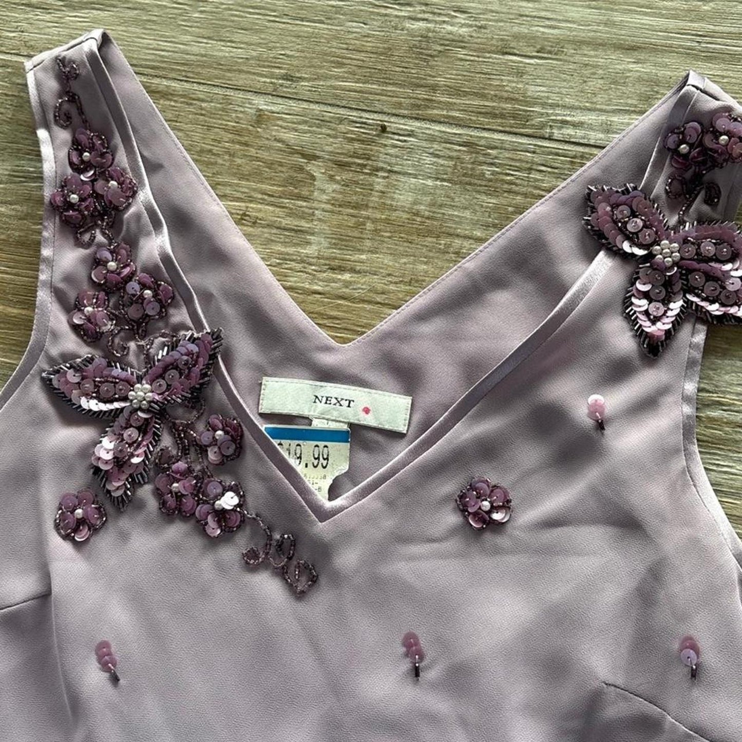 Purple Beaded Dress