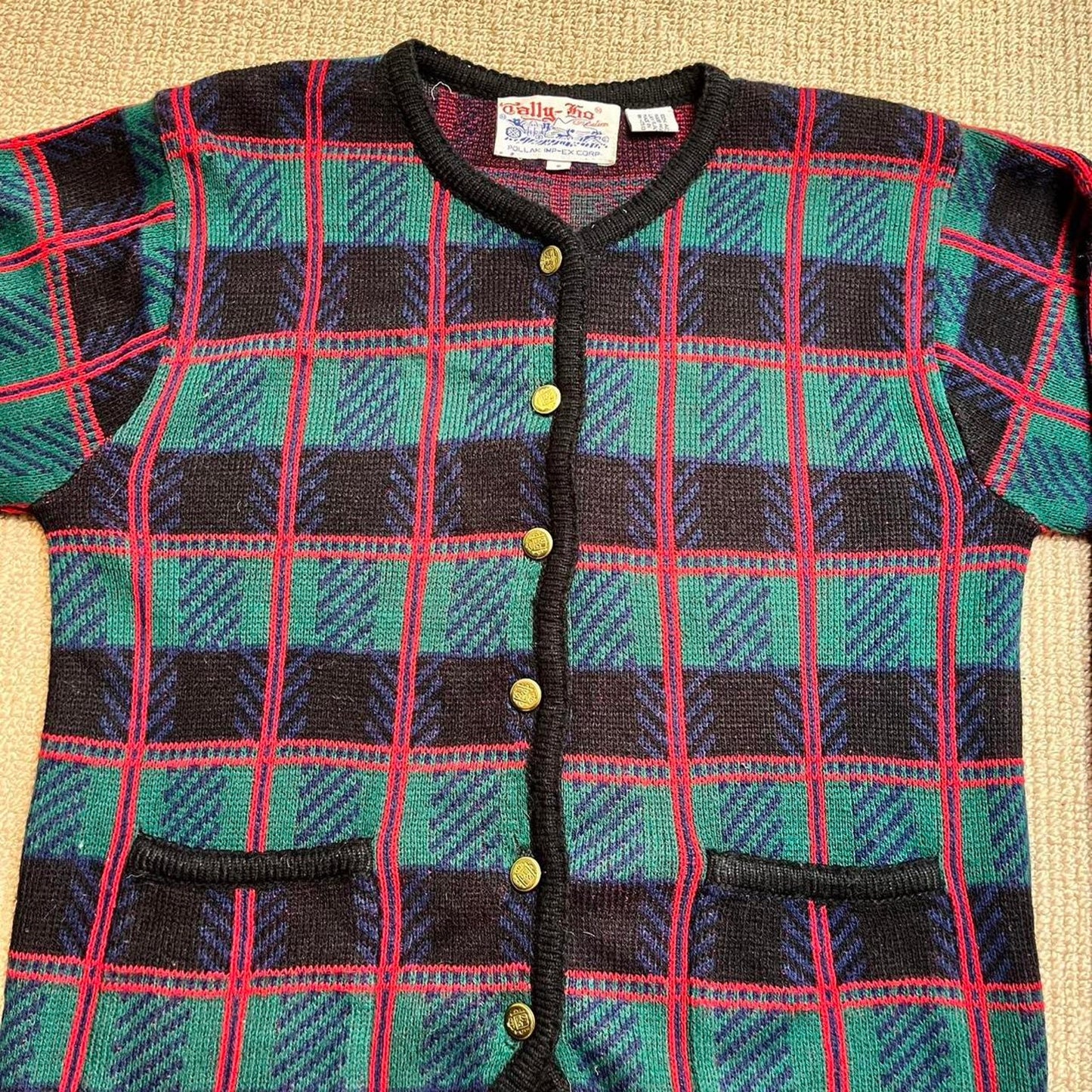 Plaid Cardigan