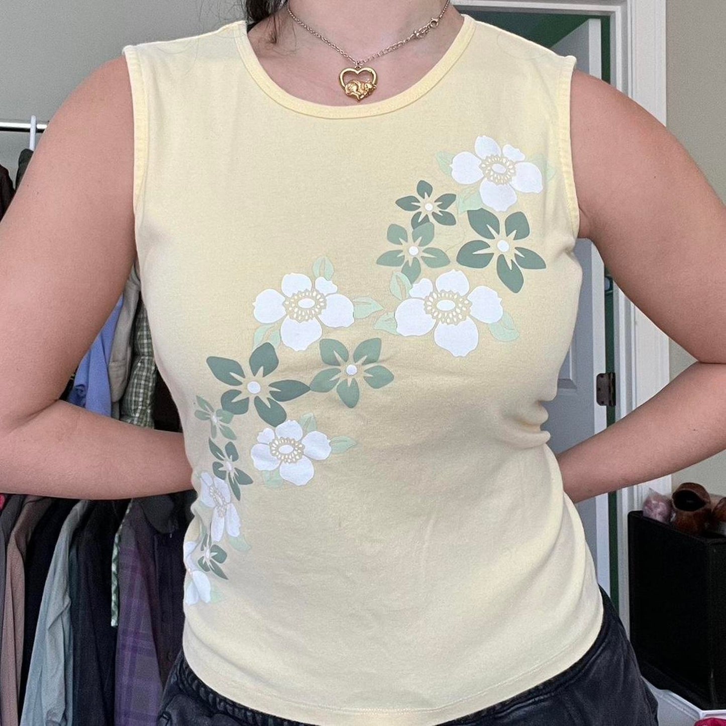 Yellow Floral Tank