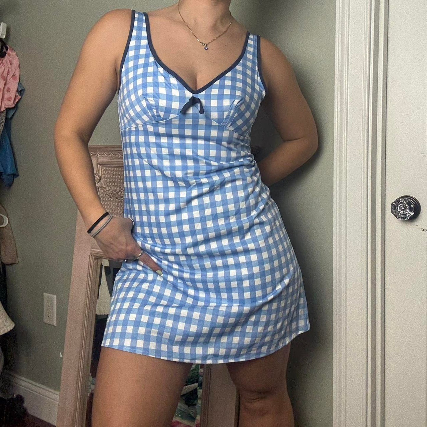 Blue Gingham Dress