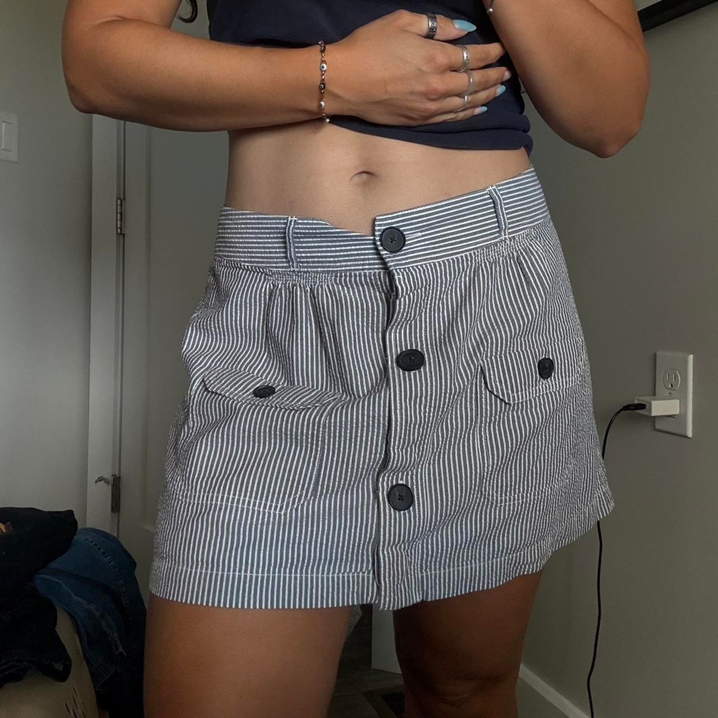 Striped Mini Skirt