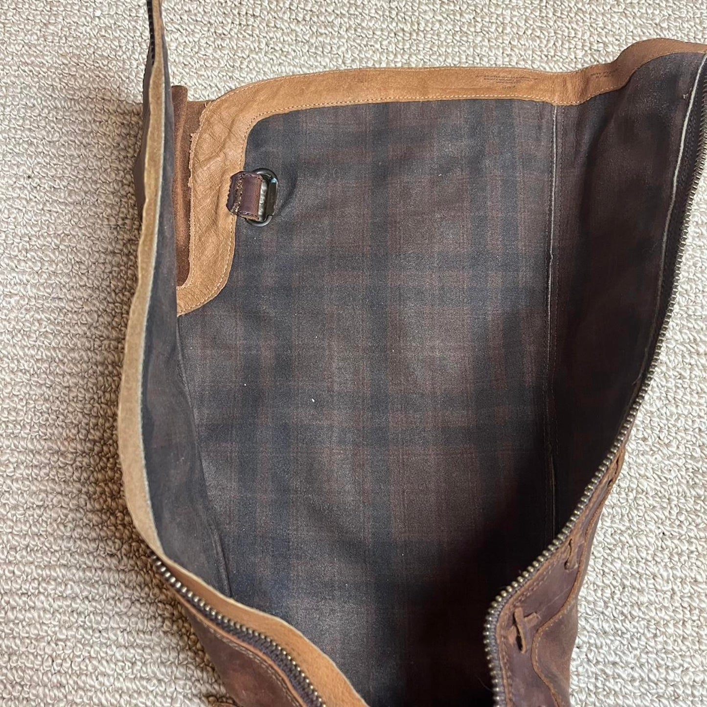 Brown Leather Knee High Boots