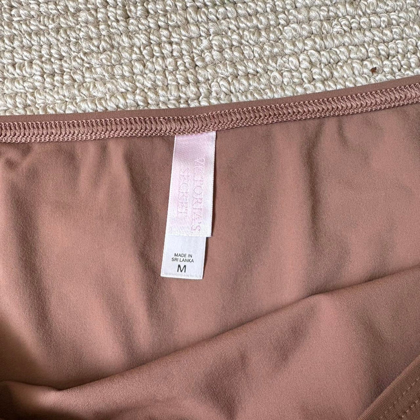 Brown Mini Swim Skirt