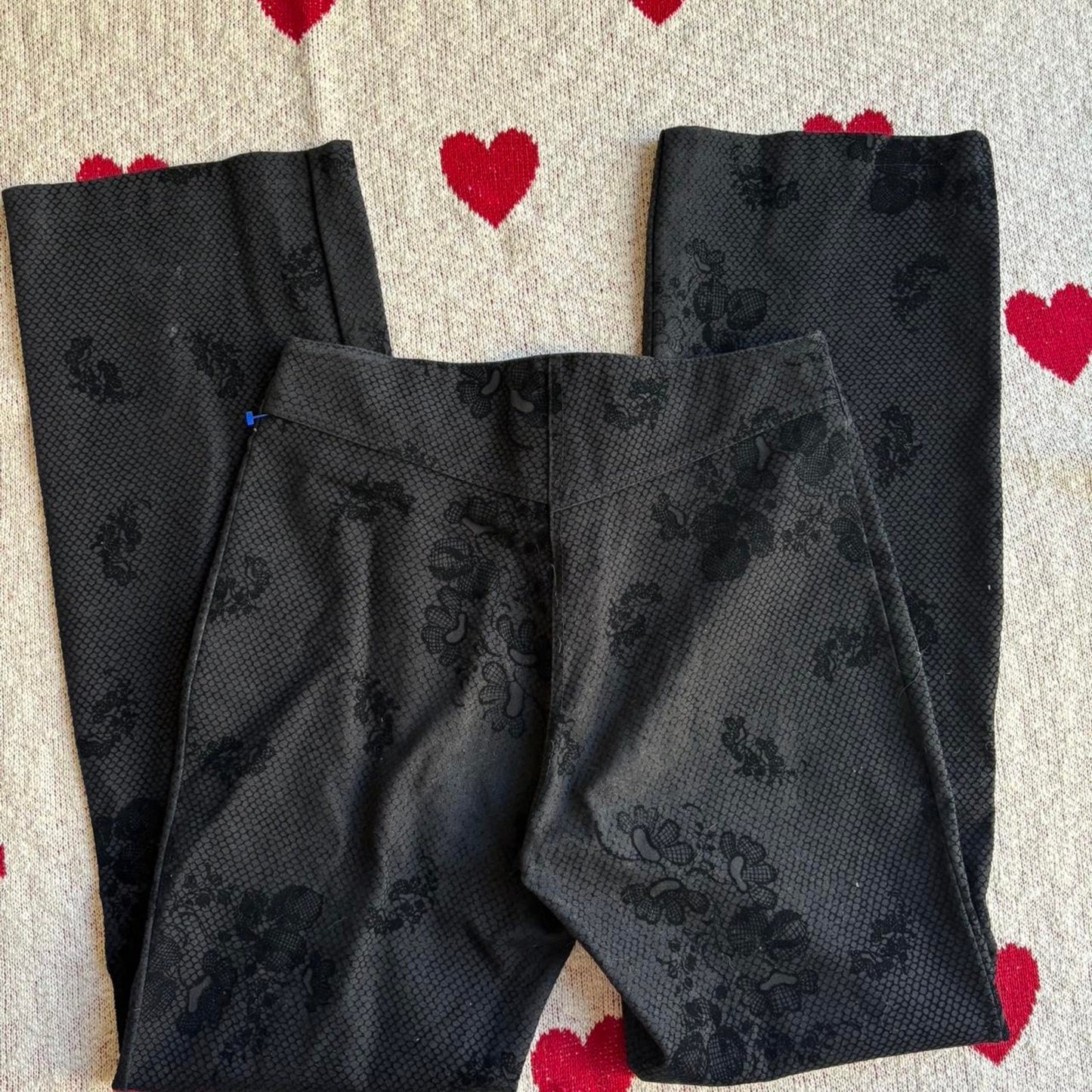 Lace Pattern Flare Pants