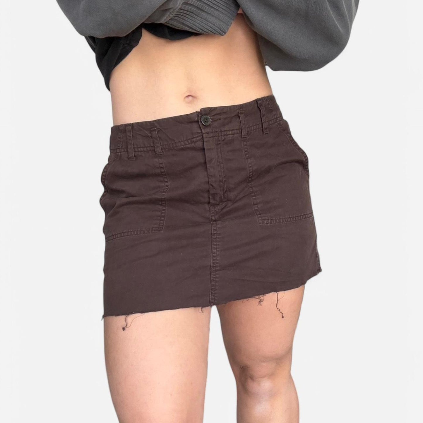 Brown Mini Skirt