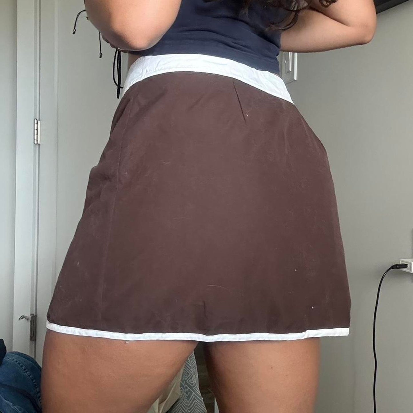 Reversible Wrap Mini Skirt
