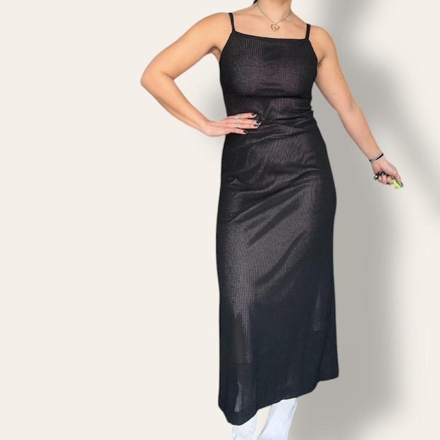 Black Mesh Dress